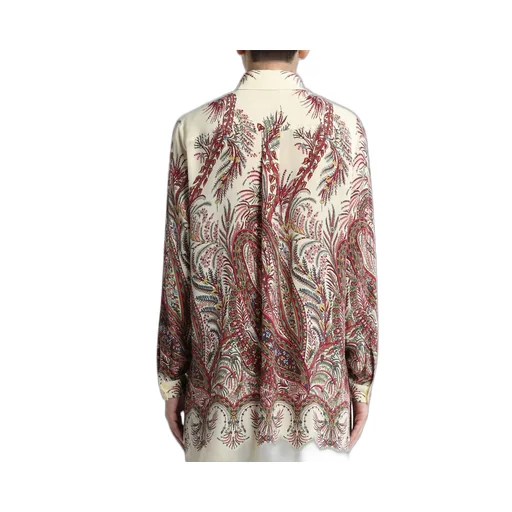 Long Sleeved Pattern-Printed Shirt