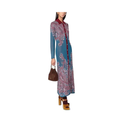 Paisley Printed Shirt Dress