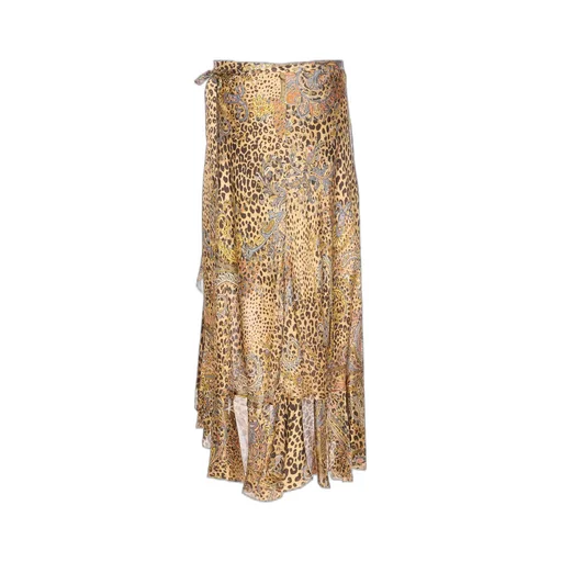 Peau D'ange Printed Midi Skirt
