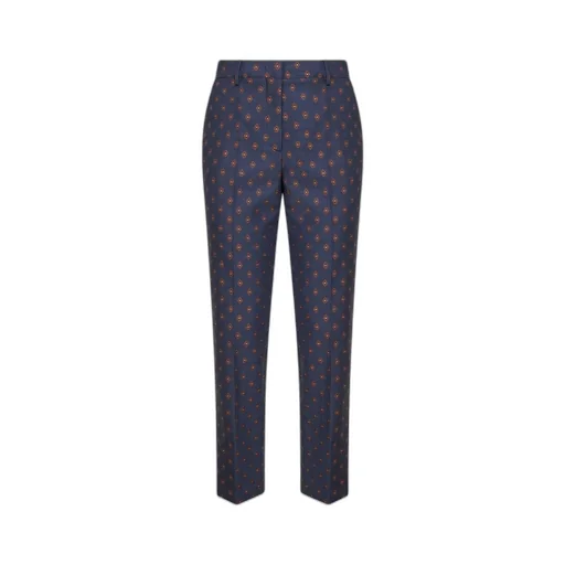 Geometric-Printed Trousers