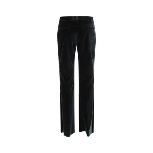 Velvet Flared-Leg Trousers