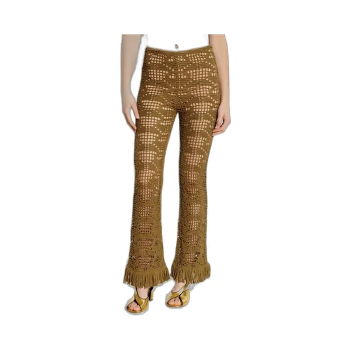 Knitted Fringed Trousers