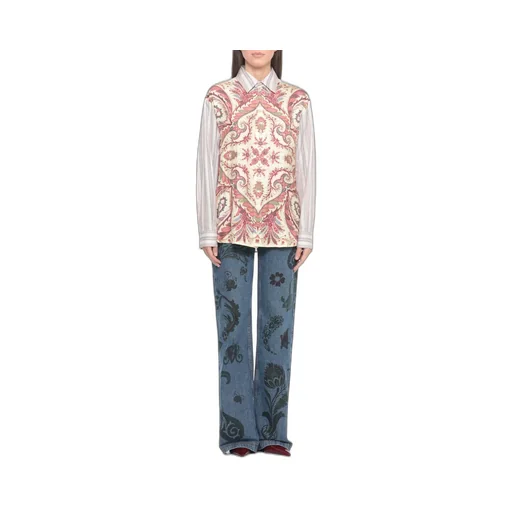 Placed Printed Striped Shirt