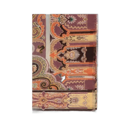 Placed Printed Satin Scarf