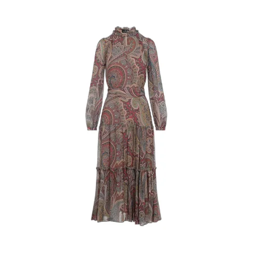Paisley Printed Midi Dress