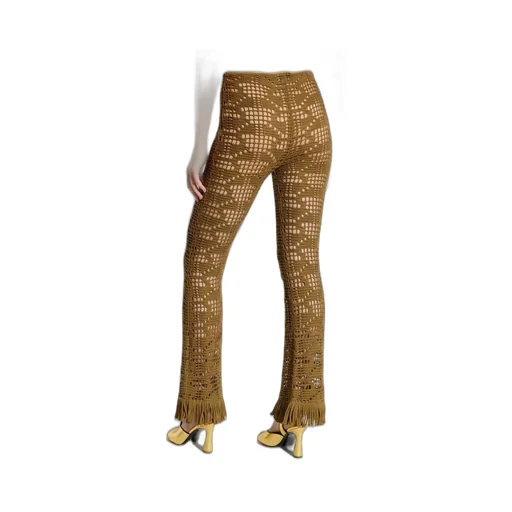 Knitted Fringed Trousers