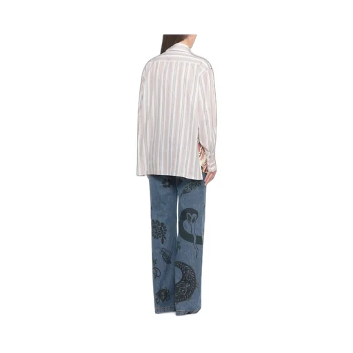 Placed Printed Striped Shirt