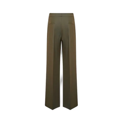 Pressed-Crease Palazzo Trousers