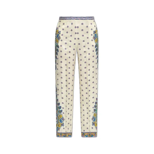 Dotted Straight Leg Trousers