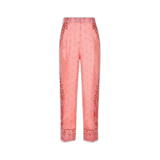 Floral-Printed Tailored Trousers