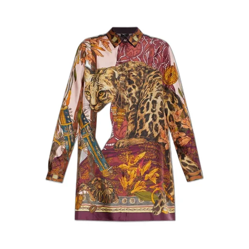 Placed Print Long Shirt