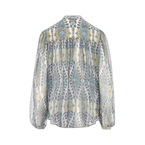 Floral Printed Long-Sleeved Shirt