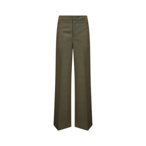 Pressed-Crease Palazzo Trousers