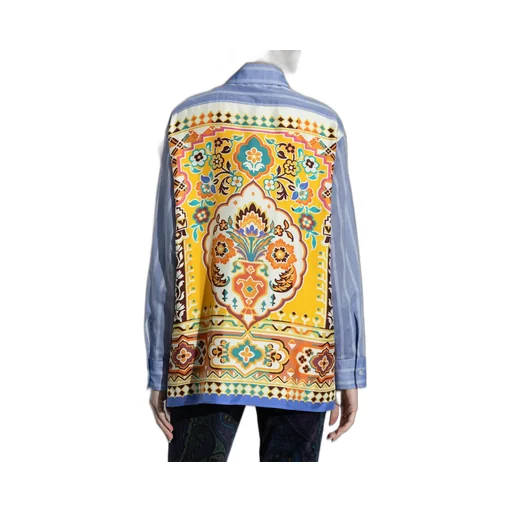 Graphic Printed Striped Shirt