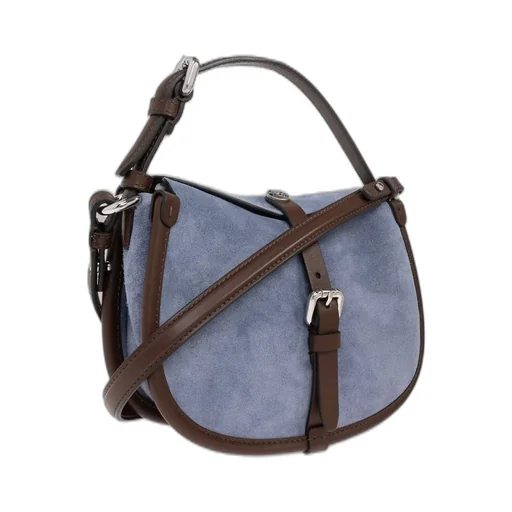 Small Buckle-Fastening Shoulder Bag