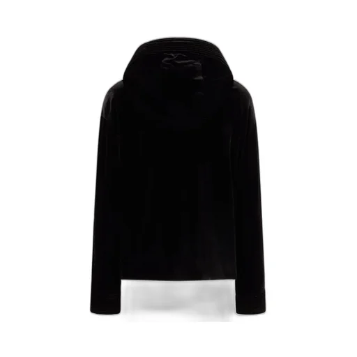 Zip-Up Velvet Hoodie