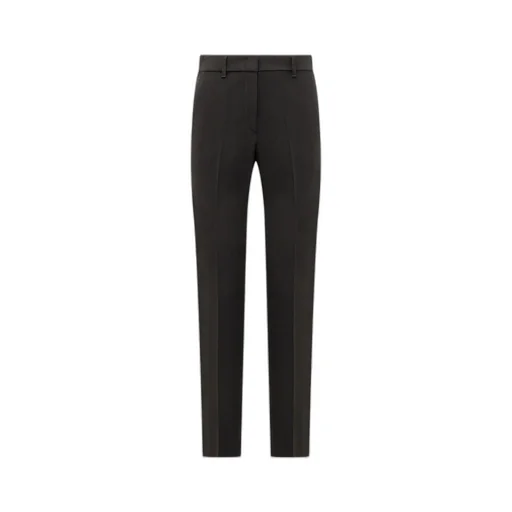Pressed-Crease Straight Leg Trousers
