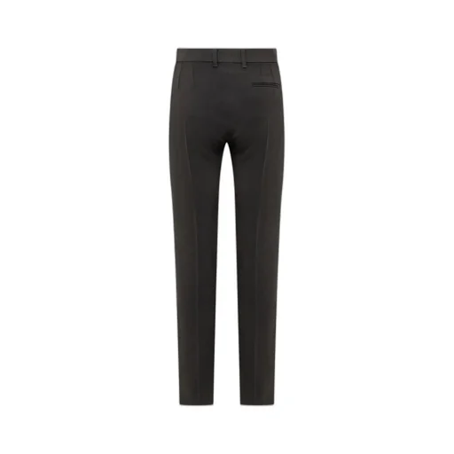 Pressed-Crease Straight Leg Trousers