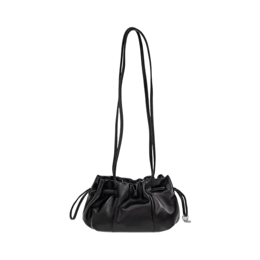 Logo Stamp Drawstring Shoulder Bag