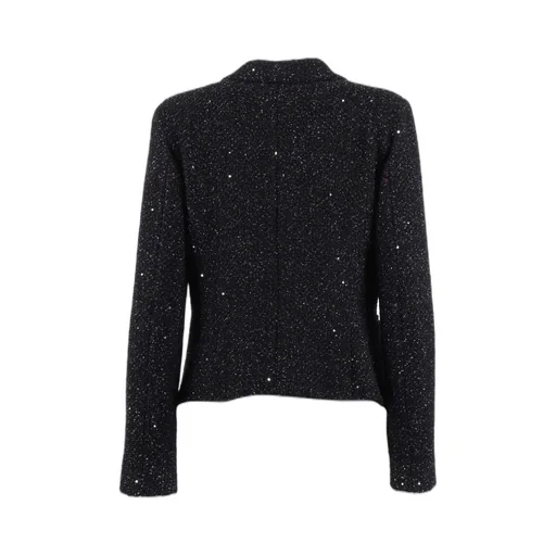 Lurex Detailed Single Breasted Jacket