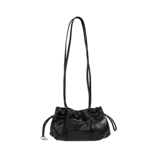 Logo Stamp Drawstring Shoulder Bag