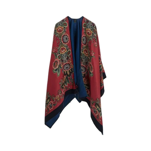 Floral Printed Oversized Cape