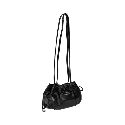 Logo Stamp Drawstring Shoulder Bag