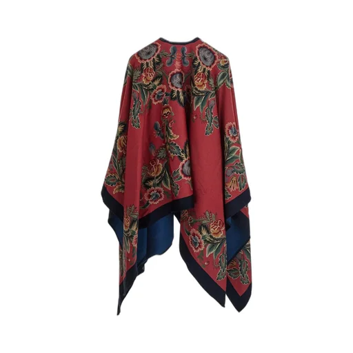 Floral Printed Oversized Cape