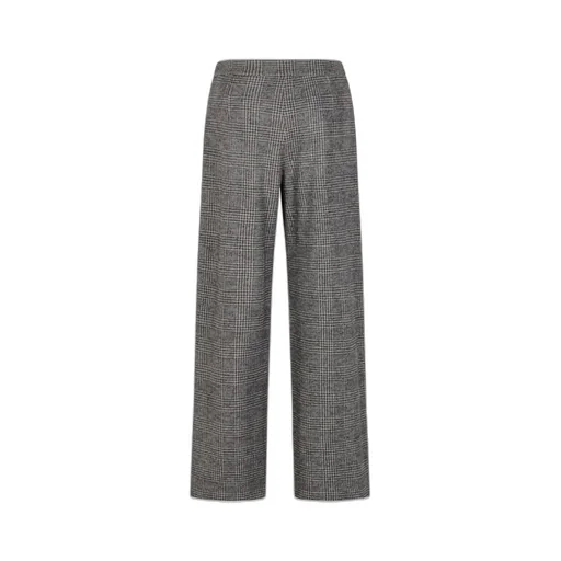 Prince Of Wales Check Compact Jersey-Knit Trousers