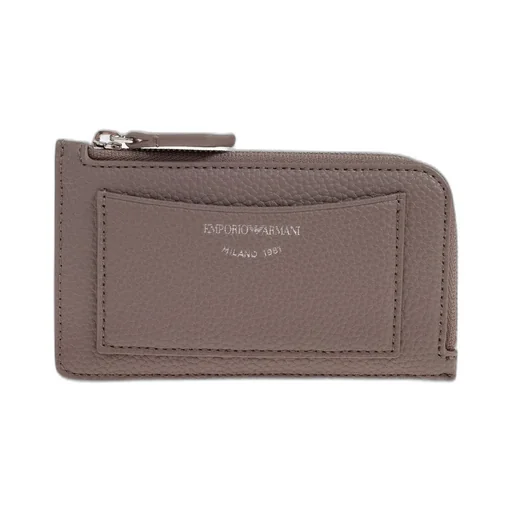 Logo Stamp Zip-Up Card Holder