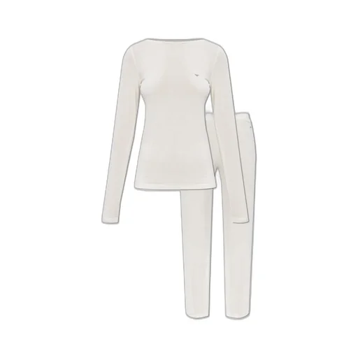 Logo Embellished Pajama Set
