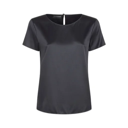 Crewneck Lightweight Satin T-Shirt