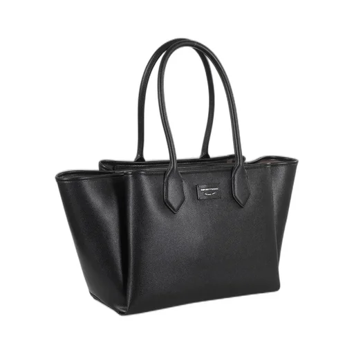 Logo Patch Top Handle Bag