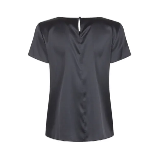 Crewneck Lightweight Satin T-Shirt