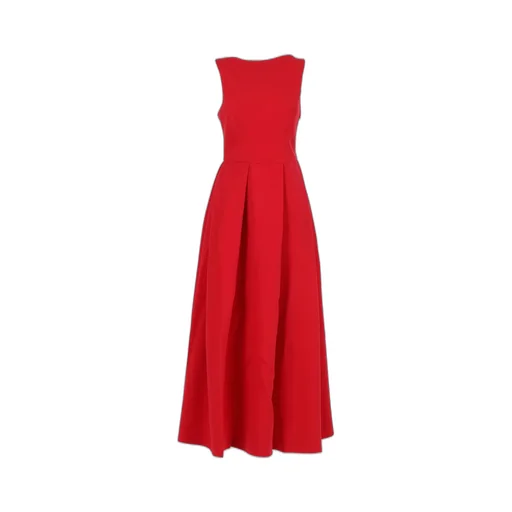 Sleeveless Pleated Midi Dress