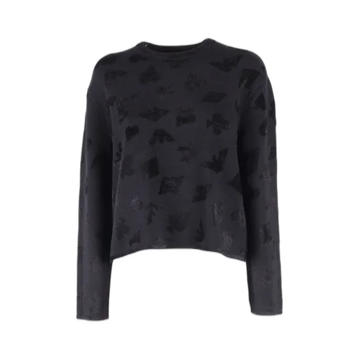 All-Over Jacquard Crewneck Jumper