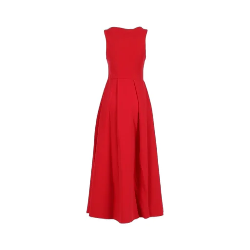 Sleeveless Pleated Midi Dress