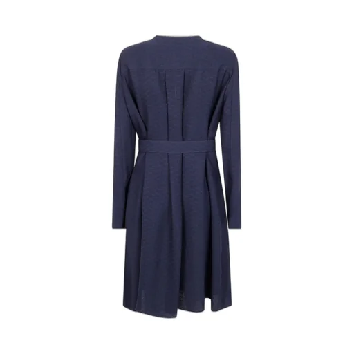 Belted Long-Sleeved Mini Dress