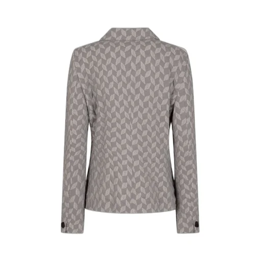 Stylised Chevron Motif Jersey Knit Jacket