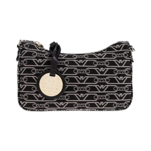 Logo Monogram Zipped Crossbody Bag