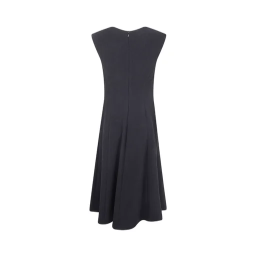 V-Neck Sleeveless Midi Dress
