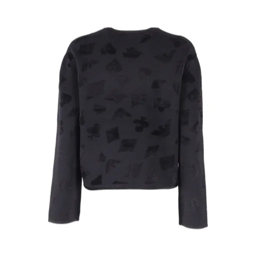 All-Over Jacquard Crewneck Jumper