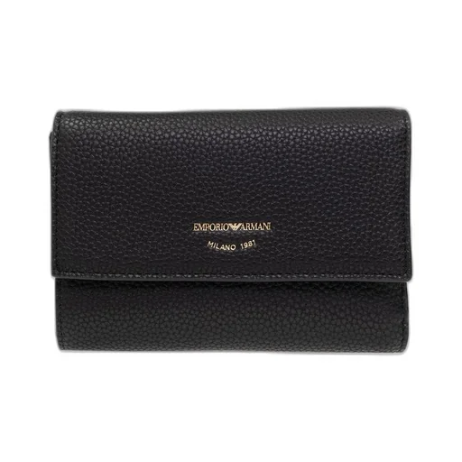 Logo Plaque Tri-Fold Wallet