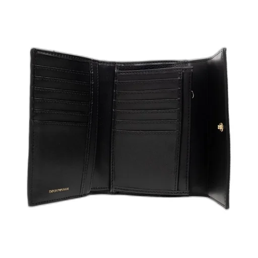 Logo Plaque Tri-Fold Wallet
