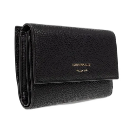 Logo Plaque Tri-Fold Wallet