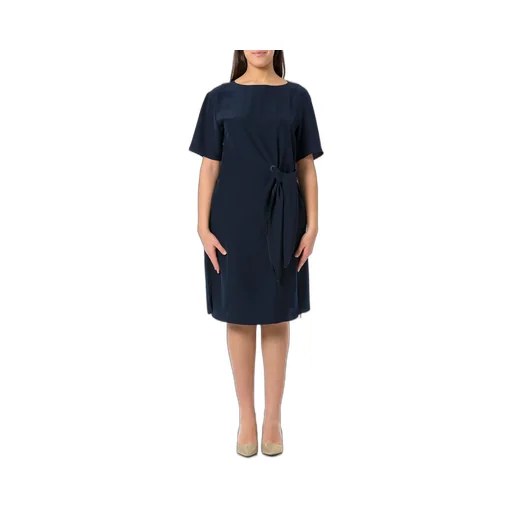 Crewneck Side Tie Mini Dress