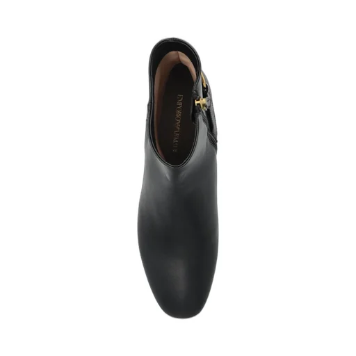 Logo Plaque Zip-Up Ankle Boots