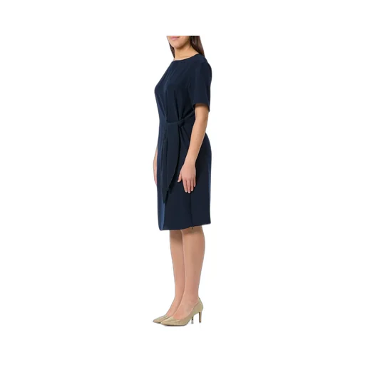 Crewneck Side Tie Mini Dress