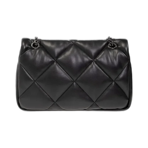 Foldover Top Quilted Shoulder Bag
