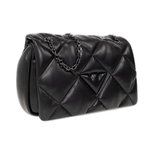 Foldover Top Quilted Shoulder Bag